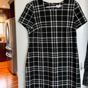 Black Plaid Calvin Klein Dress